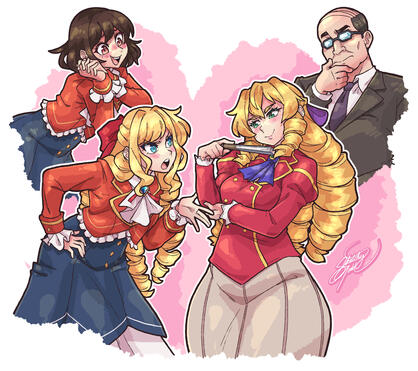 Curly Blonde Villainesses